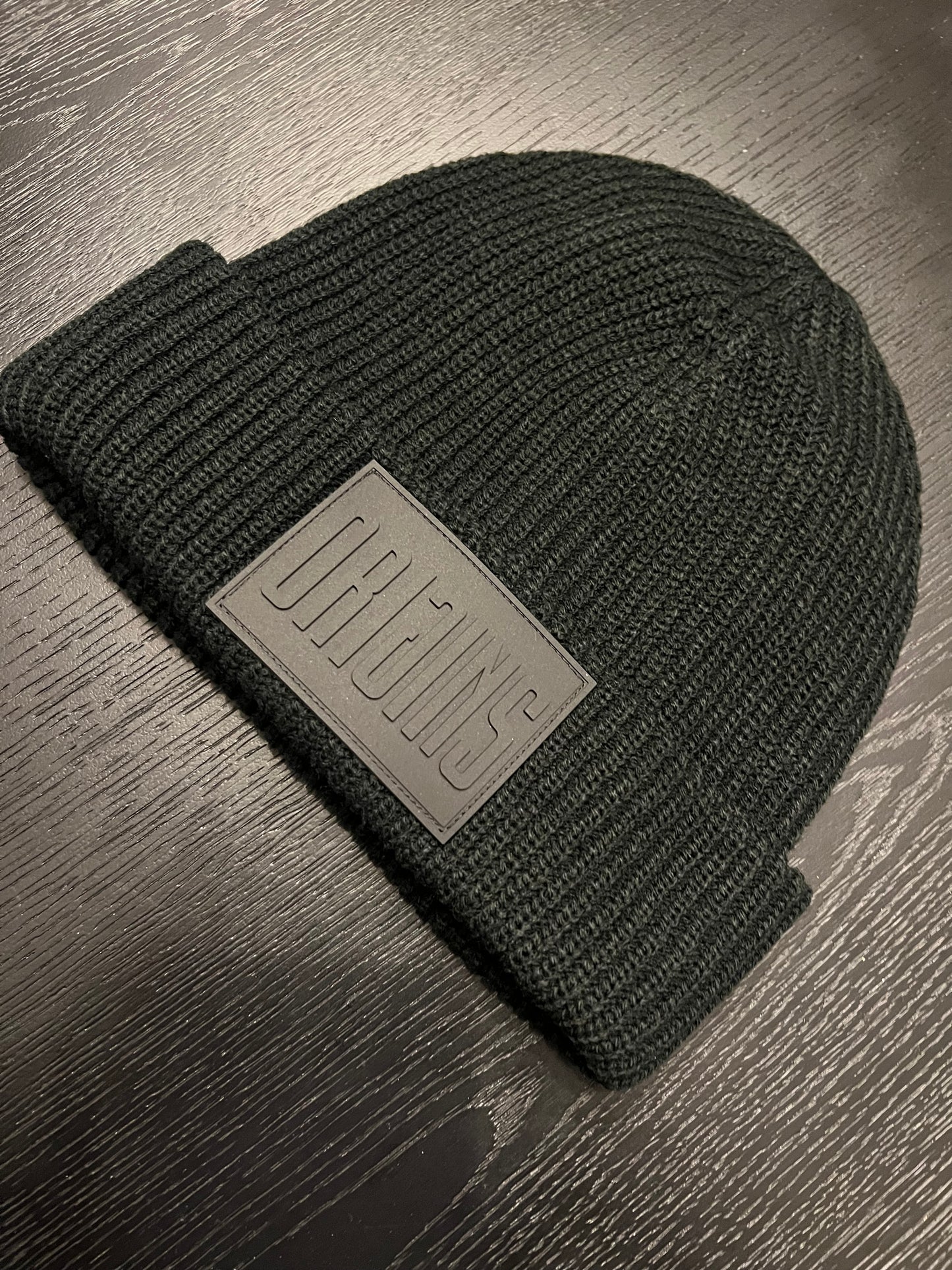 Origins Black Beanie