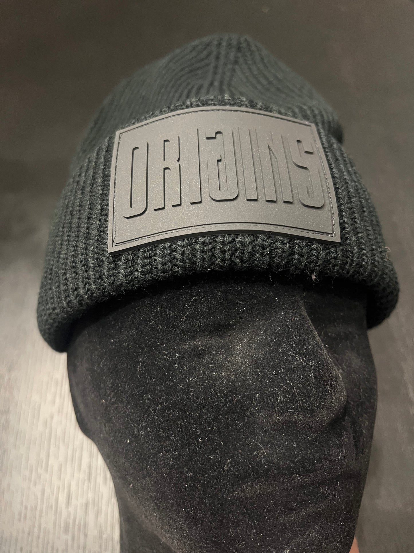 Origins Black Beanie