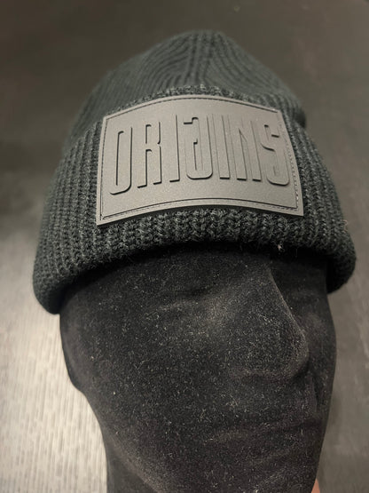 Origins Black Beanie