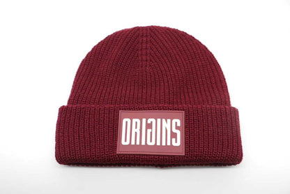 Burgundy beanie