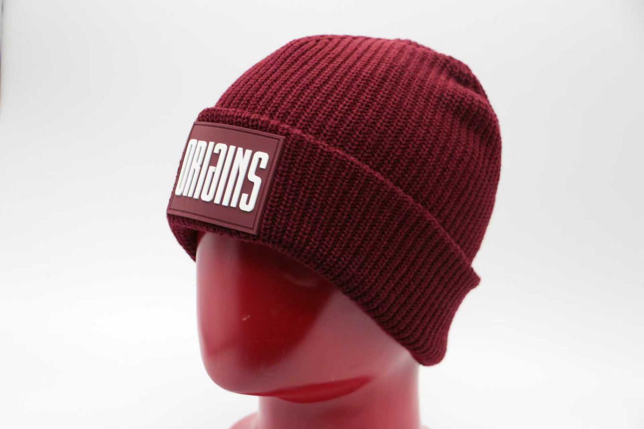 Burgundy beanie