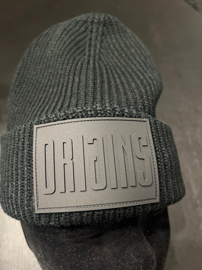 Origins Black Beanie