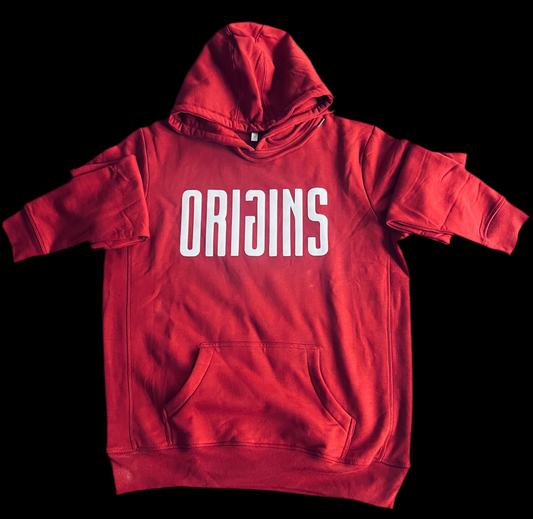 Burgundy Origins hoodie 400gsm