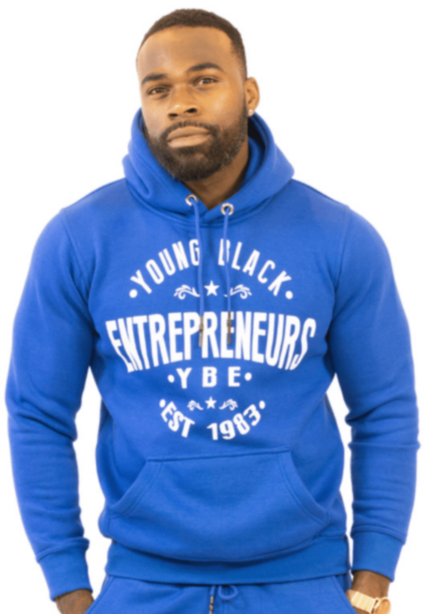 Blue YBE Hoodie Ybeapparelchicago.com 